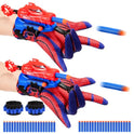 Excitobo 2 Sets Superhero Web Shooters for Kids Age 3-7,Adjustable Wrist Launcher Slinging Toy Set with 40 Darts,Ideal Birthday for Boys & Girls Imaginative Role-Play Costume Accessory