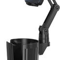 Phone Holders for Your Car, 2 in 1 Universal Cup Holder Expander Adjustable Base with Phone Mount, Long Arm with 360°Rotation Cup Holder Phones Mount for Car Compatible with All Smartphones