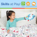 Melissa & Doug K's Kids Itsy-Bitsy Spider 8-Page Soft Activity Book for Babies and Toddlers - Cloth Baby Book And Sensory Toy With Textures To Grasp And Pages To Play Peekaboo, Ages 1 Month+