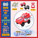 Spider Hero Monster Truck Toys for 3 4 5 6 7 8 9 Year Old Boys Girls: Race Track Set with 2 Spider Cars Electric Vehicle Kids Toys Gift for Boys Girls Age 3-9 Years Birthday Presents（212PCS）