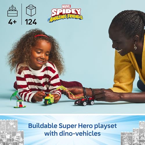 LEGO Marvel Team Spidey Web Spinner Headquarters Building Toy - Spidey and His Amazing Friends Toys Playset for Boys & Girls, Ages 4+ - Gift for Birthday - 10794