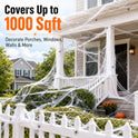 MAQIHAN 1000 sqft Spider Webs Halloween-Decorations Halloween Spider Web Cobwebs Halloween Decorations with 40 Fake Spiders Super Stretch Cobwebs for Halloween Decor Outdoor