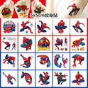 20 Sheets Spider-Man Temporary Tattoos, Birthday Party Favors, Cartoon Decoration Sticker Gifts for Home Activity Carnival Christmas Rewards (Spider)
