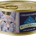 Blue Buffalo Wilderness High-Protein Grain-Free Wet Food For Adult Cats 7+, Chicken Recipe, 5.5-oz., 24-count - Cart Shape
