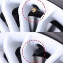 CKAuto 50 Pack Tire Valve Caps, Plastic Valve Stem Caps with O Rubber Seal, Universal Stem Covers for Cars, SUVs, Bike and Bicycle, Trucks, Motorcycles, Airtight Seal Dust Proof, Black 5 Dollar Item