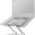 Sturdy and Portable Ergonomic Laptop Stand for Desk, Adjustable Riser, Fits all Laptops and Notebooks up to 17.3 Inch, Silver, 10 x 8.7 x 6 in