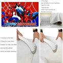 Spider Birthday Party Decorations, 5x3ft Happy Birthday Back Drop Banner Theme Backdrop Banner for Spider Party Decorations Indoor Outdoor.