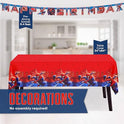 Spiderman Birthday Decorations | Spiderman Party Supplies | Serves 16 Guests | Marvel Superhero Spidey and His Amazing Friends | Table Cover, Spider Man Banner, Plates, Napkins, Masks and Button |