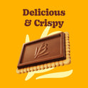 Bauducco Choco Biscuit Cookies – Crispy Chocolate-Covered Biscuits, Individually Wrapped for Snacking, Dessert, and Lunch Boxes, 25.3 oz (Pack of 40)