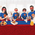 3Pcs Spider Web Themed Birthday Party Tablecloths Decorations,Red Blue Hero Plastic Table Cover Disposable Rectangle Table Cloth for Baby Shower Kids Boys Birthday Party Supplies,54x108 Inch