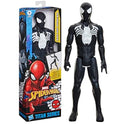 SPIDER-MAN Marvel Titan Series Black Suit Action Figure, 12-Inch-Scale (30 cm) Super Hero Toys for Kids Ages 4+