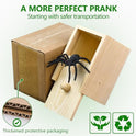 PARNIXS Surprise Spider Prank Box，Handcrafted Spider in a Box Stocking Stuffers,New Year's Surprise Toy and Gag Gift Practical Joke for Adults Men Women Birthday