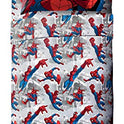 Jay Franco Marvel Spiderman Burst 4 Piece Twin Bed Set - Includes Reversible Comforter & Sheet Set - Bedding - Super Soft Fade Resistant Microfiber - (Official Marvel Product)