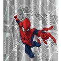 Jay Franco Shower Curtains Marvel Spiderman City Web Easy Care Fabric Kids Bath Curtain (Official Marvel Product)