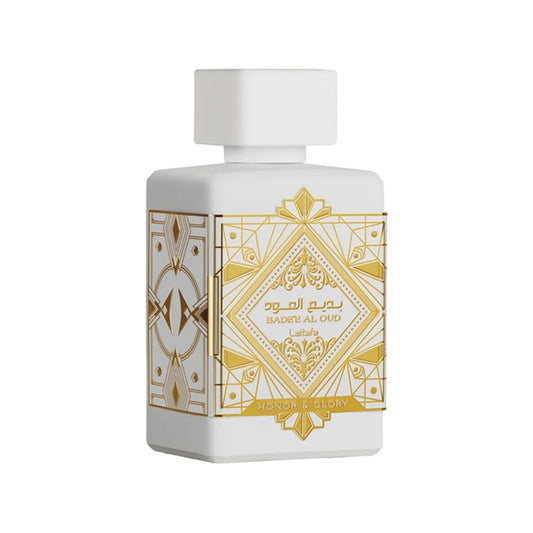 Lattafa Bade'e Al Oud Honor & Glory - Fruity, Vanilla, Warm Spicy, Woody - Eau de Parfum Long-Lasting Fragrance for Unisex, 3.40 Ounce / 100 ml