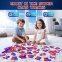 Spider Toys for Boys 4-6, Spider Race Track with 5 Cool Spider Cars Toys for Kids Boys Toddler, Flexible Car Tracks for Age 3 4 5 6 7 8 Year & Up Old Boy Girls Birthday Gifts