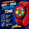 Marvel Spider-Man Kids Watches – Digital Display, Interactive Features, Adjustable Strap, Vibrant Spider-Man Graphics, Durable for Active Kids