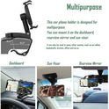 Universal Car Phone Holder Mount,360 Degrees Rotation Dashboard Phone Holder [Upgrade Clip Never Fall],car Phone Mount for iPhone,Samsung,Google,Nokia,and 4 to 7" Smartphones