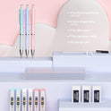 Nicpro 3PCS Cute Mechanical Pencil Set with Case, 0.7 mm Pencils with 6 Tube HB Lead Refill, 3PCS Eraser, 9PCS Eraser Refill for School Supplies Kid Student Writing, Drafting Drawing Sketching