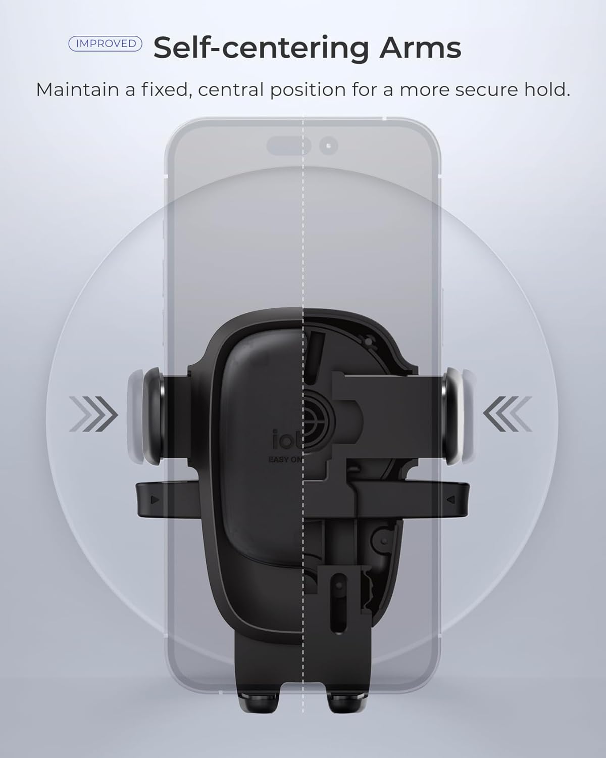 iOttie Easy One Touch Advanced Universal Car Mount Dashboard & Windshield Suction Cup Phone Holder for iPhone, Samsung, Google, All Smartphones