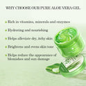 Aloderma Organic 96% Aloe Vera Gel – Hydrating Face, Body & After-Sun Care, 7oz - Cart Shape