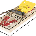Victor Mouse Traps M035-12, Plastic Pedal, Sustainably Sourced FSC Wood, Wooden Mouse Traps, 12 Pack