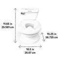 Summer Infant by Ingenuity My Size Potty Pro in White, Toddler Potty Training Toilet, Lifelike Flushing Sound, for Ages 18 Months+, Up to 50 Pounds