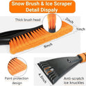 Snow Brush & Ice Scraper, 27'', Ice Scrapers for Car Windshield, Detachable Snow Removal Tool with Ergonomic Foam Grip for Cars, Suvs, Trucks