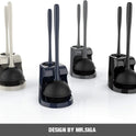 MR.SIGA Toilet Plunger and Bowl Brush Combo for Bathroom Cleaning, Black, 1 Set