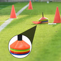 25/50/100pcs Disc Cones, Agility Soccer Cones with Carry Bag and Holder, Soccer Cones for Sports Training, Football, Soccer, Basketball, Coaching, Practice Equipment, 5 Color