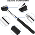 2 Pack Portable Extendable Back Scratcher, Kuvvfe Stainless Steel Telescoping Back Scratcher with Beautiful Present Packaging