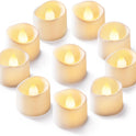 Homemory 12Pcs Flickering Flameless Candle Battery Operated, 200+Hours Fake Electric LED Tea Lights for Votive, Centerpiece Table Decorations, Wedding, Aniversary, Halloween, Christmas