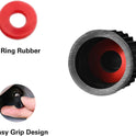 CKAuto 50 Pack Tire Valve Caps, Plastic Valve Stem Caps with O Rubber Seal, Universal Stem Covers for Cars, SUVs, Bike and Bicycle, Trucks, Motorcycles, Airtight Seal Dust Proof, Black 5 Dollar Item