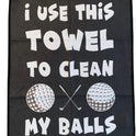 SHANKITGOLF Golf Towel for Golf Bag Microfiber with Clip, Funny Cleaning Cloth for Balls & Clubs, Premium Accessories, Gift for Men, Golfers, Dad