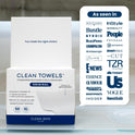 Clean Skin Club Clean Towels XL™, 100% USDA Biobased Face Towel, Disposable Face Towelette, Eczema Association Accepted, Makeup Remover Dry Wipes, Ultra Soft, 100 Ct, 2 Pack