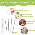 Dental Tools, Professional Teeth Cleaning Oral Care Hygiene Kit, Stainless Steel Dental Pick Tooth Scraper Tartar Plaque Remover for Dentist, Personal, Pet Use with Storage Box