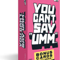 You Can't Say UMM: A Party Game for Family and Adults, Fast-Paced Family Word Game, Must Have for Game Night, Bonus Content Included