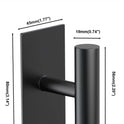 VAEHOLD Wall Towel Hooks, Heavy Duty Sticky Holder Waterproof Towel Hooks for Hanging Coat, Clothes, Closet Hook Wall Mount for Kitchen (Black, 2 Pack)
