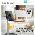 LISEN Cell Phone Stand Adjustable for iPhone Phone Holder for Desk, Office Desk Accessories Computer PC for iPhone Stand Gaming Essentials Fit Otterbox Case Phones Switch Kindle iPad Air Tablet 4-10in