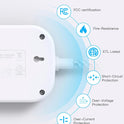 Cruise Essentials 2025,One Beat Travel Power Strip with USB C,Flat Plug Extension Cord with 3 Outlets 4 USB Ports(2 USB C),5 ft Desk Wall Outlet Extender,Non Surge Protector for Cruise,Dorm Room,ETL