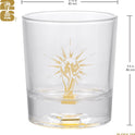 Official FIFA World Cup 2026 Edition - 8oz Whiskey Glass & Leather Coasters Gift Set - 2 of Each - Perfect for Parties, Bars, Tailgates, Mancaves & Gamedays - Once in a Lifetime Drinkware Set