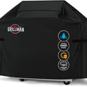 Grillman Grill Cover, BBQ Outdoor Grill Covers, Charcoal, Gas Grills, Waterproof, Rip-Proof, Weather-Resistant, Anti-UV, Barbecue Cover for Weber, Genesis, Charbroil, Nexgrill, etc (Black, 58 Inch)