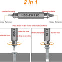 Gifts for Men,Damaged Screw Extractor Set-Christmas Stocking Stuffers for Men Adults Him,Mens Gifts for Dad,Husband,Stripped Screws Nuts & Bolts Drill Bit Tools for Easy Removal of Rusty Broken Screw