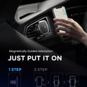 LISEN 2 Pack Magnetic Phone Holder for Your Car Magnet for Phone Car Mount Vent 6 Military Magnets Vent Cell Phone Holder Mount for Car Plate Fit All iPhone 17/16/15/14/13 Pro Max Plus Samsung S25