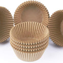 Caperci Standard Natural Cupcake Liners 500 Count, No Smell, Grease-Proof Paper Muffin Liners, Food-grade Baking Cups for Cupcakes, Muffins, Nuts