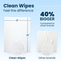 Clean Skin Club XL Face Wipes, 40% Larger, Makeup Remover, 30 Count, Fragrance-Free - Cart Shape