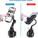 Miracase Upgraded Version Cup Phone Holder for Car, Universal Adjustable Long Neck Car Phone Mount Cradle Friendly Compatible with iPhone Samsung Google and All 4.0-7.0 inches Smartphones