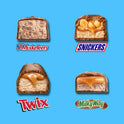 SNICKERS, TWIX, MILKY WAY & 3 MUSKETEERS Minis Milk Chocolate Bars Variety Pack, Party Size, 19.49 Oz Bulk Bag