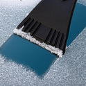 EcoNour 27" Aluminum Ice Scrapers for Car Windshield | Car Window Scraper and Snow Brush with Ergonomic Foam Grip Winter Accessories (Orange)