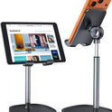 LISEN Cell Phone Stand Adjustable for iPhone Phone Holder for Desk, Office Desk Accessories Computer PC for iPhone Stand Gaming Essentials Fit Otterbox Case Phones Switch Kindle iPad Air Tablet 4-10in